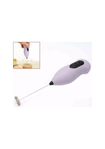 Mini Mixer Kahve Süt Köpürtücü Karıştırıcı Cappucino Miks Beyaz