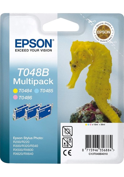 Epson T048B 3Lü Paket Kartuş Sarı Açık Kırmızı Açık Mavi