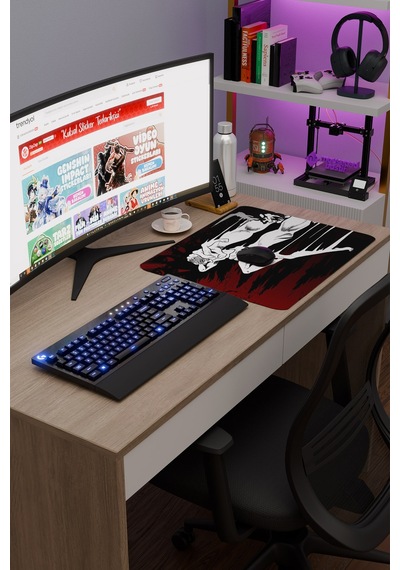 Devilman Crybaby Anime V4 - 48x40 Xl Gaming Kauçuk Kaymaz Taban Mouse Pad Fare Altlığı