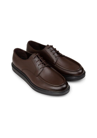 Deery Erkek Kahverengi Deri Comfort Günlük Ayakkabı - 01981mkhvp01 Kahverengi