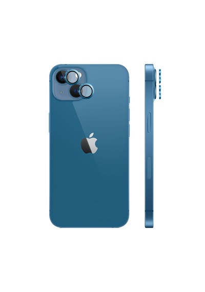 Safeus Safir Temperli Kamera Lens Koruyucu Apple Uyumlu iPhone 13 Ve Mini İle Mavi