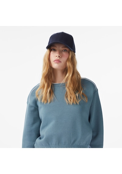 Under Armour Rial Fleece Piped Crew Kadın Mavi Sweatshirt 6007035