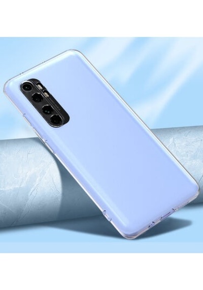 Xiaomi Mi Note 10 Lite İle Uyumlu Kılıf Şeffaf Kamera Korumalı Esnek Silikon Telefon Kılıfı Kapak