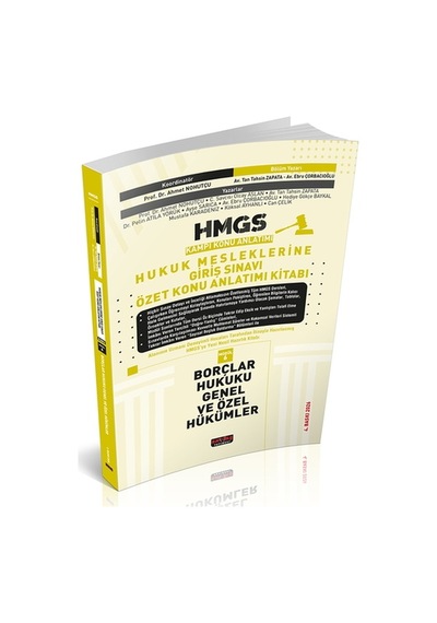 Hmgs Kampı Özet Konu Anlatımı Borçlar Hukuku Genel Ve Özel Hükümler Savaş Yayınları 2026