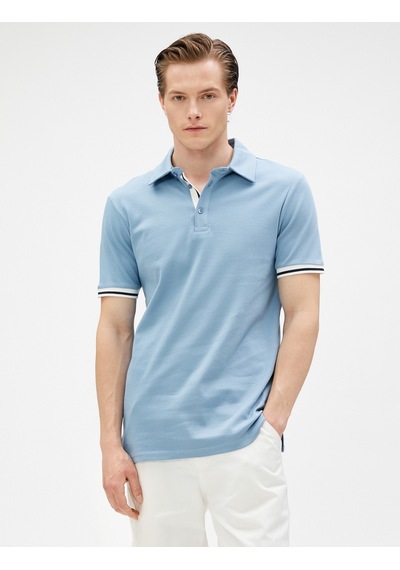 Koton Basic Polo Tişört Düğmeli Dar Kesim Kısa Kollu Pamuklu Mavi 3Sam10080Mk 3Sam10080Mk655 Koton Basic Polo Tişört Düğmeli Dar Kesim Kısa Kollu Pamuklu Mavi 3Sam10080Mk 3Sam10080Mk655