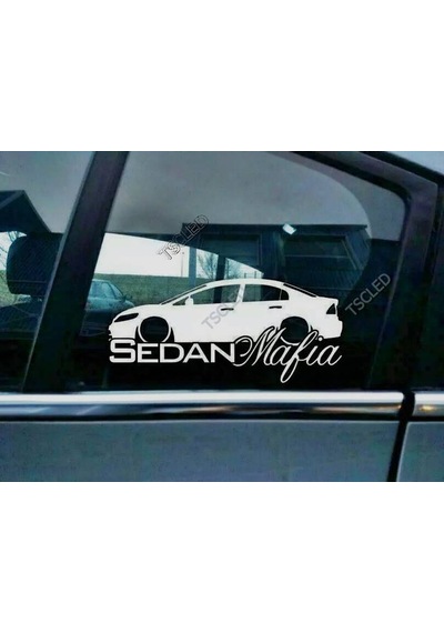 Civic Fa Fd Sedankelebek Cam Araba Oto Sticker 19 Cm 2 Adet