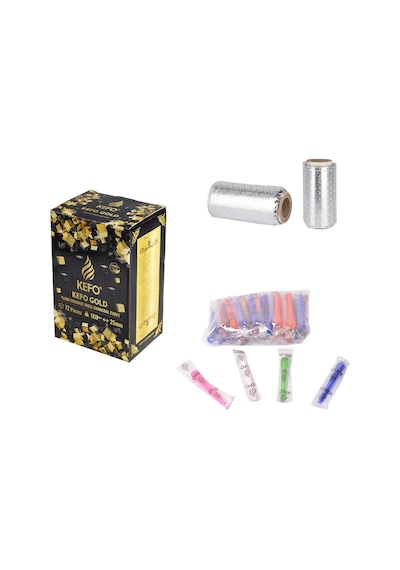Kefo Gold Nargile Kömürü + 50 Adet Sipsi+ Rulo Folyo