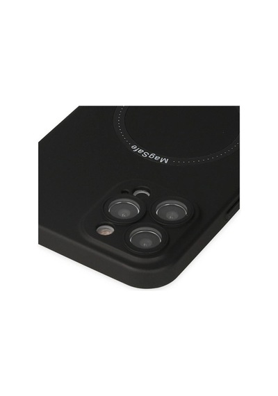 Apple İphone 12 Pro Kılıf Jack Magneticsafe Lens Silikon - Siyah Çok Renkli