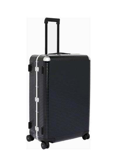 Fpm Milano Fpm Milano Bank Light Spinner 76 Kabin Boy, Deri Detaylı Tasarım Valiz Bavul & Valiz Siyah