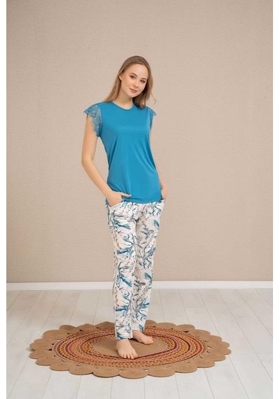 Baha 4350 Yarım Kol Pijama Takım 001