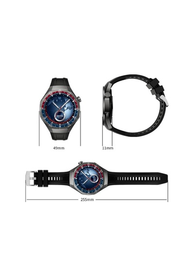 Amoled Ekran Akıllı Saat Dokunmatik Metal Kasa Kol Saati Smart Watch