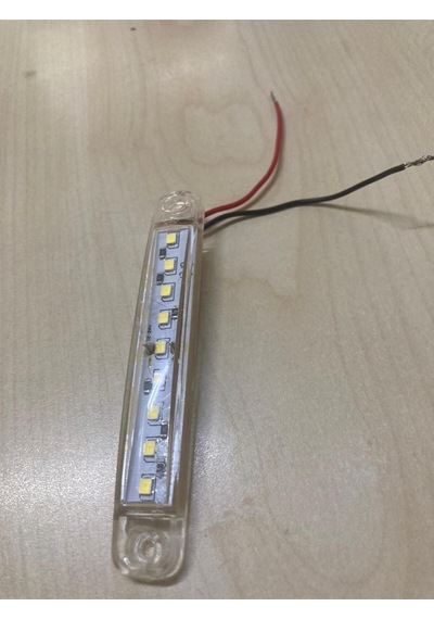 10 Adet 9 Led'li Parmak Led Beyaz Kamyon Tır Aksesuar Dorse Etek Lambası - 12/24 Volt