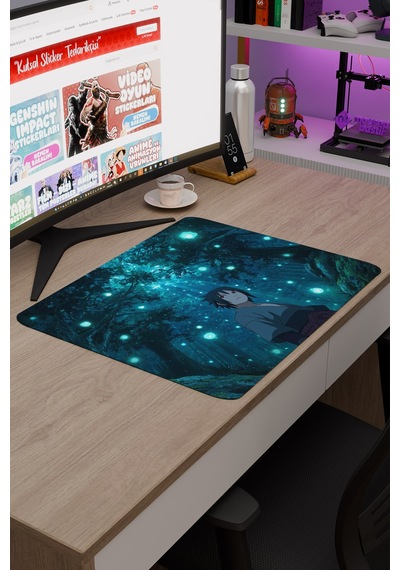 Naruto Sasuke Anime V5 - 48x40 Xl Gaming Kauçuk Kaymaz Taban Mouse Pad Fare Altlığı