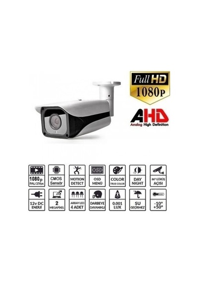 Ezcool Ez-5525hd 2 Mp 2.8-12mm Vf Lens 4 Array Ahd Bullet Kamera
