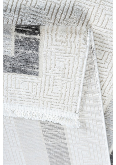 Bambu Tarz Modern Doğal Taban Saçaklı Salon Koridor Mutfak Çocuk Oturma Odası Halı Yolluk 7105gri