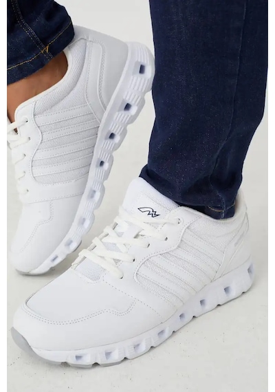 Papucumun Dünyası Erkek Sneaker Anatomik Comfort Taban Koşu Yürüyüş Spor Ayakkabısı Beyaz
