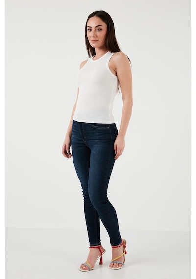 Levi's Mile High Super Skinny Kadın Jean Pantolon - Toronto Above-2663 Lacivert