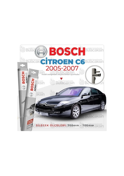Citroen C6 Muz Silecek Takımı 2005-2007 Bosch Aeroeco