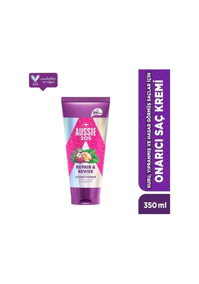 Sos Repair &amp Revive Kuru, Yıpranmış Ve Hasar Görmüş Saçlar İçin Saç Kremi 350ml 2 Paketi Diğer