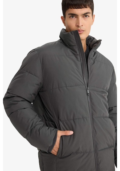 Defacto Su İtici Regular Fit Dik Yaka Fermuarlı Cepli Mont E9991ax25wnar104 Antrasit-ar104