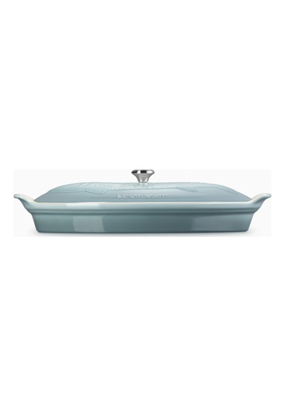 Le Creuset Kapaklı Seramik Balık Pişirme Kabı, 34 Cm Sea Salt