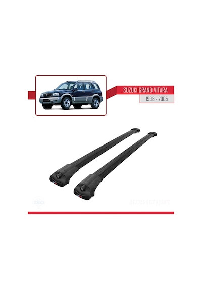 Suzuki Grand Vitara 1998-2005 Arası İle Uyumlu Ace-1 Ara Atkı Tavan Barı Siyah
