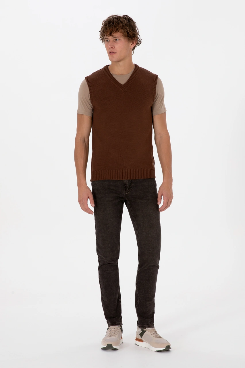 U.s. Polo Assn. Erkek Kahverengi Süveter 50318158-vr029 Kahverengi