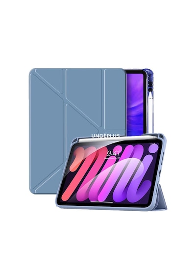 Apple iPad Uyumlu 11. A16 11inç/10. 10.9inç İle Uyumlu Kılıf Kalem Bölmeli Trifolding Case Gökyüzü Mavisi Sku: Zeusb0dwn561tv Arka Kapak