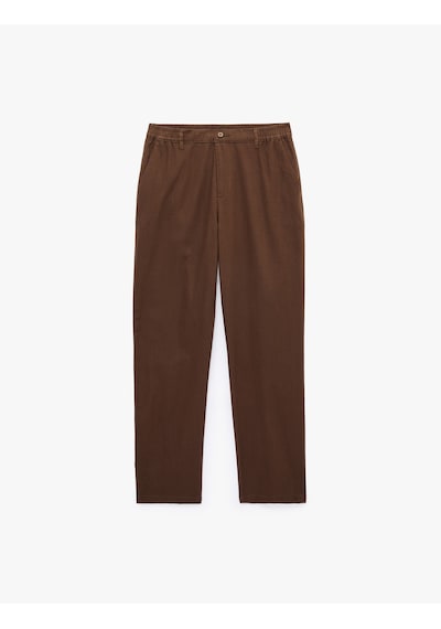 Koton Cepli Beli Lastikli Keten Karışımlı Slim Fit Pantolon Kahverengi 6sam40165hw Çikolata Kahve Koton Cepli Beli Lastikli Keten Karışımlı Slim Fit Pantolon Kahverengi 6sam40165hw Çikolata Kahve
