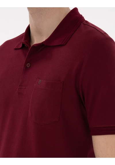 Pierre Cardin Erkek Bordo Tişört Basic 50306552-vr014 Bordo