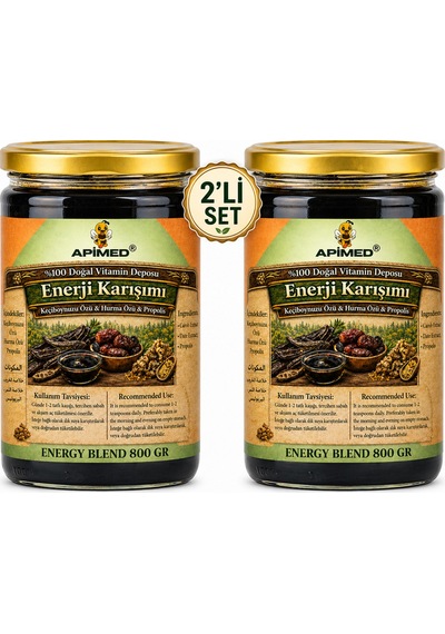 Enerji Karışımı 800 Gr Keçiboynuzu Özü, Hurma Özü Ve Propolis İçeren Doğal Enerji Macunu %100 Katkısız Bitkisel Karışım
