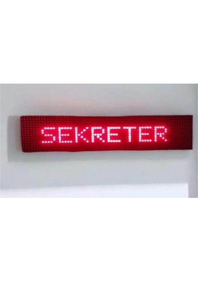 Sanec 1000 Metre Menzilli Masaüstü Kumandalı 12 Farklı Yazılı Kumandalı Makam Çağrı Tabelası Kasa Ölçüsü: 16x64 Cm - Çs.49