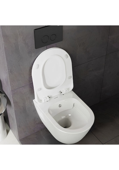 Tp329 Terra Kanalsız Asma Klozet,creavit Yavaş Kapak