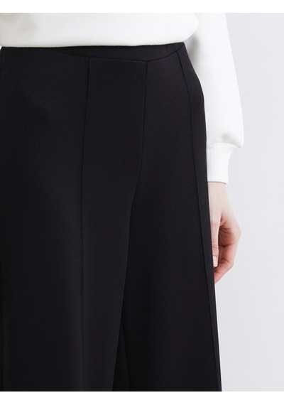 Lcw Modest Siyah Beli Lastikli Geniş Paça Kadın Eşofman Altı
