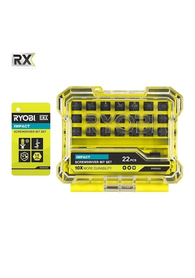 Ryobi Rx 22 Parça Darbeli Tornavida Seti 5132006636