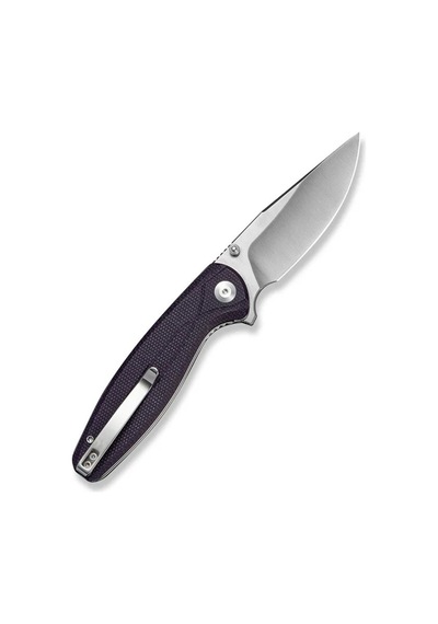 Sencut Vyrce Purple Canvas Micarta Handle Satin Finished D2 Blade Çakı Mor
