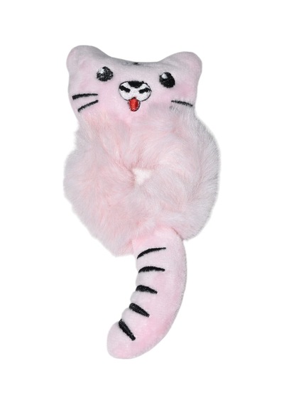 Lastikli Peluş Kedi Toka Pembe