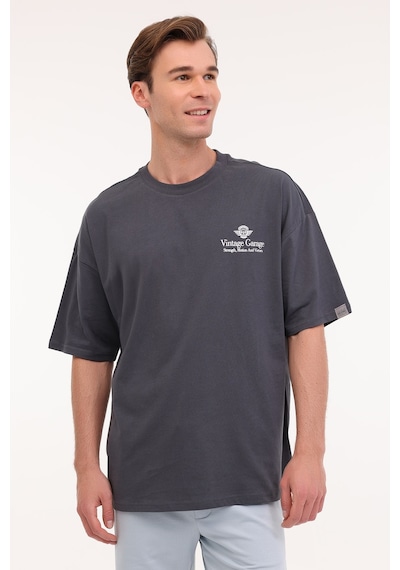 Kinetix Ml Ordmu 11vntg204 5fx Gri Erkek Kısa Kol T-shirt Gri