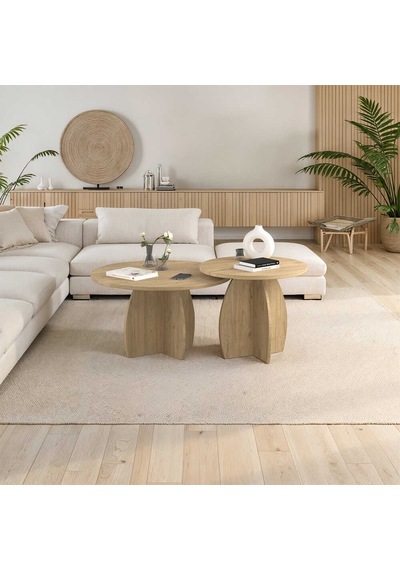 Bohem 2 Li Orta Sehpa Florida Meşe 100x50x100 Cm