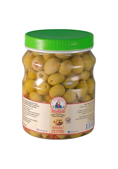 Biberli Yeşil Zeytin 700 Gr.