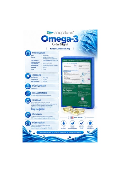Aniqnaturals Balik Yaği Omega 3 - 150 Licaps