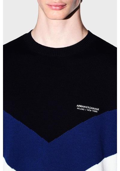 Armani Exchange Pamuklu Bisiklet Yaka Renk Bloklu Kazak Erkek Kazak Xm003561 Af18754 M0413 Beyaz-lacivert Beyaz - Lacivert Armani Exchange Pamuklu Bisiklet Yaka Renk Bloklu Kazak Erkek Kazak Xm003561 Af18754 M0413 Beyaz-lacivert Beyaz - Lacivert