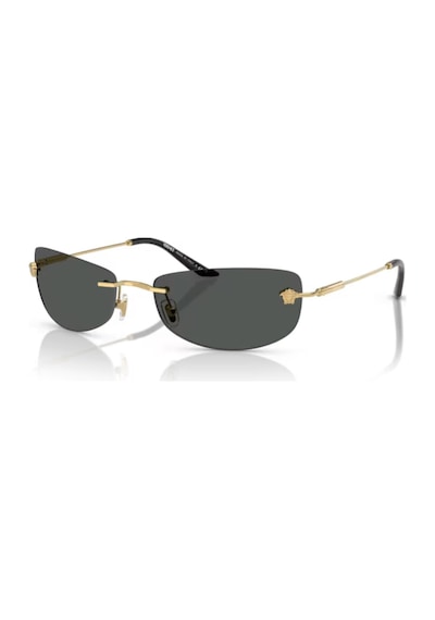 Versace Ve 2279 100287 60 Erkek Dikdörtgen Gold Metal Güneş Gözlüğü Altın