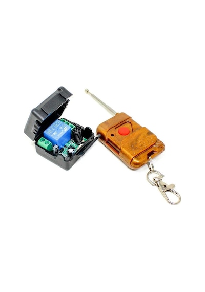 433 Mhz 12v 1 Kanal Kablosuz Rf Alıcılı Röle Modülü Uzaktan Kumandalı Pilli Set