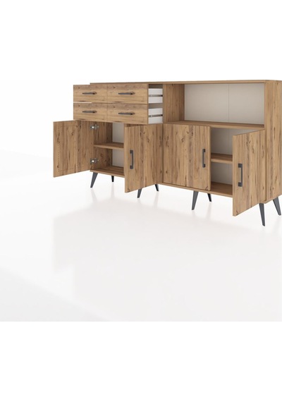 Arges Konsol 4 Raflı 4 Çekmeceli 4 Kapaklı 176x30x99 Çam-çam Atlas Çam - Atlas Çam Arges Konsol 4 Raflı 4 Çekmeceli 4 Kapaklı 176x30x99 Çam-çam Atlas Çam - Atlas Çam
