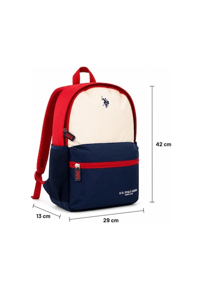 U.s. Polo Assn. Unisex Sırt Ve Okul Çantası Plcan26114 Lacivert Kırmızı Krem