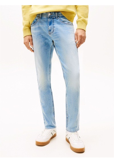 Tommy Hilfiger Austın Slım Tprd Bı0216 Co Erkek Mavi Denim Pantolon - Dm0dm21033