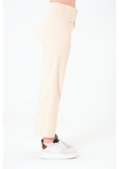 Sortie Collection Kemersiz Gabardin Pantolon Açık Bej