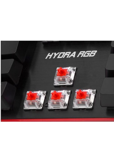 Rampage Hydra R6 Full Color RGB LED Red Switch Multimedya Mekanik Q Klavye