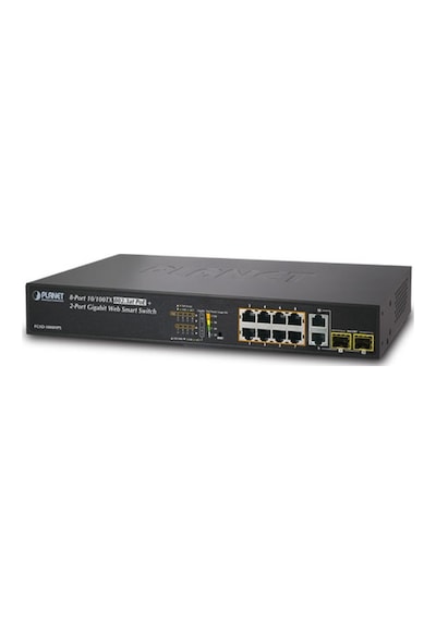 Planet Pl-Fgsd-1008Hps Fast Ethernet Poe Websmart Switch8-Port